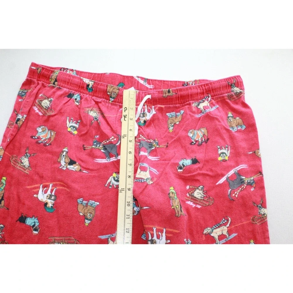 Old Navy Pajama Pants XL Red Dog Print Lounge Sleepwear Drawstring